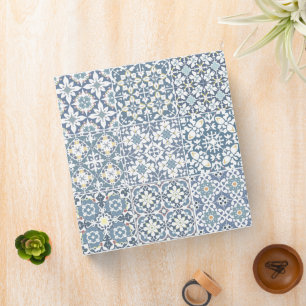 Mediterranean Tiles, Moroccan, Majolica, Azulejo Binder