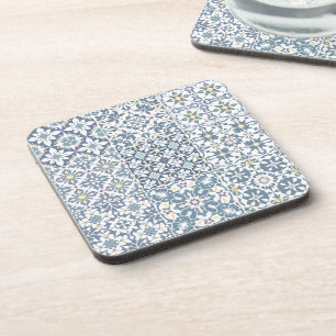 Mediterranean Tiles, Moroccan, Majolica, Azulejo Coaster