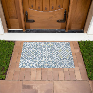 Mediterranean Tiles, Moroccan, Majolica, Azulejo Doormat