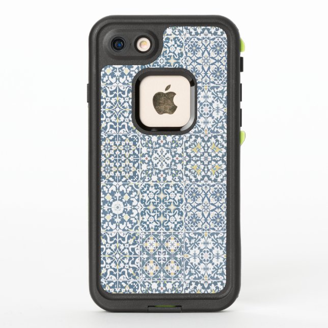 Mediterranean Tiles, Moroccan, Majolica, Azulejo LifeProof iPhone Case (Back)