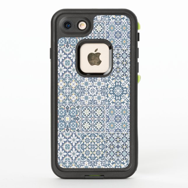 Mediterranean Tiles, Moroccan, Majolica, Azulejo LifeProof iPhone Case (Back)