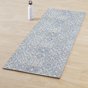 Mediterranean Tiles, Moroccan, Majolica, Azulejo Yoga Mat
