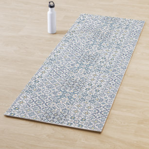 Mediterranean Tiles, Moroccan, Majolica, Azulejo Yoga Mat