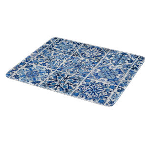 Mediterranean Tiles, Portugese, Azulejo, Majolica Cutting Board