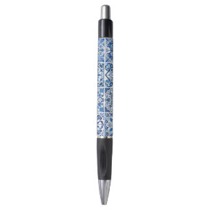 Mediterranean Tiles, Portugese, Azulejo, Majolica Pen