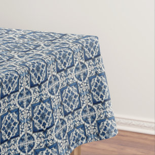 Mediterranean Tiles, Portugese, Azulejo, Majolica Tablecloth