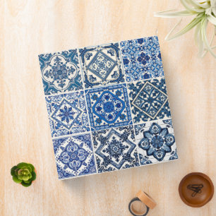 Mediterranean Tiles, Portuguese, Azulejo, Majolica Binder