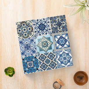 Mediterranean Tiles, Portuguese, Azulejo, Majolica Binder