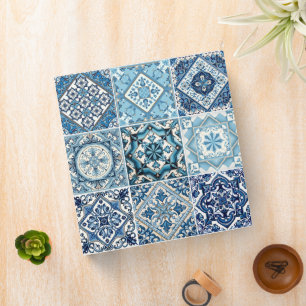 Mediterranean Tiles, Portuguese, Azulejo, Majolica Binder