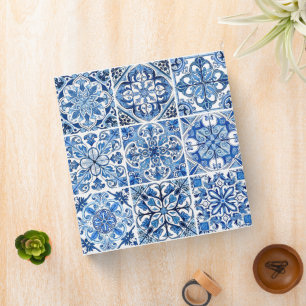 Mediterranean Tiles, Portuguese, Azulejo, Majolica Binder