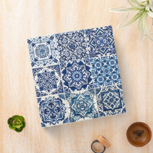 Mediterranean Tiles, Portuguese, Azulejo, Majolica Binder