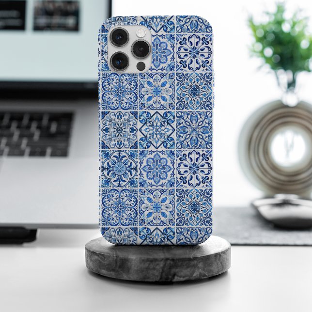 Mediterranean Tiles, Portuguese, Azulejo, Majolica Case-Mate iPhone Case (Creator Uploaded)