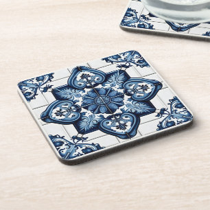 Mediterranean Tiles, Portuguese, Azulejo, Majolica Coaster