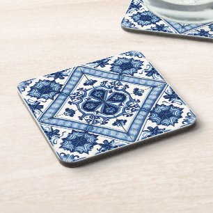 Mediterranean Tiles, Portuguese, Azulejo, Majolica Coaster