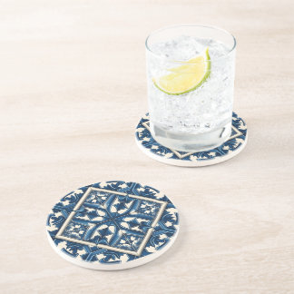 Mediterranean Tiles, Portuguese, Azulejo, Majolica Coaster