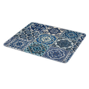 Mediterranean Tiles, Portuguese, Azulejo, Majolica Cutting Board
