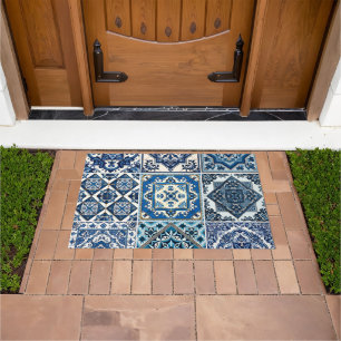 Mediterranean Tiles, Portuguese, Azulejo, Majolica Doormat