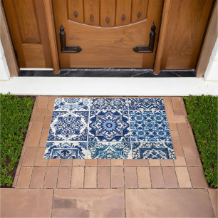 Mediterranean Tiles, Portuguese, Azulejo, Majolica Doormat