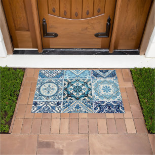 Mediterranean Tiles, Portuguese, Azulejo, Majolica Doormat