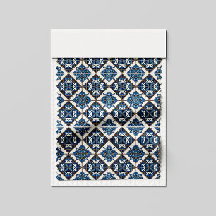 Mediterranean Tiles, Portuguese, Azulejo, Majolica Fabric