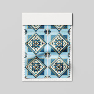 Mediterranean Tiles, Portuguese, Azulejo, Majolica Fabric