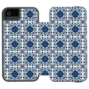 Mediterranean Tiles, Portuguese, Azulejo, Majolica Incipio Watson™ iPhone 5 Wallet Case
