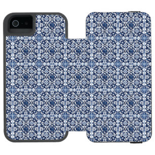 Mediterranean Tiles, Portuguese, Azulejo, Majolica Incipio Watson™ iPhone 5 Wallet Case