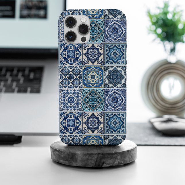 Mediterranean Tiles, Portuguese, Azulejo, Majolica iPhone Case (Creator Uploaded)