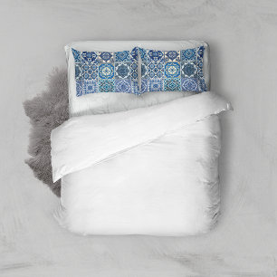 Mediterranean Tiles, Portuguese, Azulejo, Majolica Pillowcase