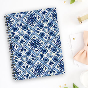 Mediterranean Tiles, Portuguese, Azulejo, Majolica Planner