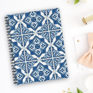 Mediterranean Tiles, Portuguese, Azulejo, Majolica Planner