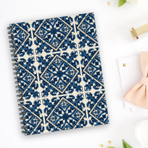 Mediterranean Tiles, Portuguese, Azulejo, Majolica Planner