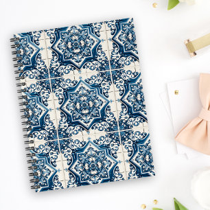 Mediterranean Tiles, Portuguese, Azulejo, Majolica Planner