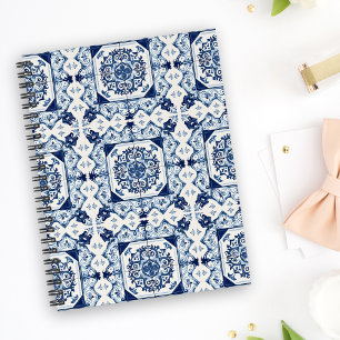 Mediterranean Tiles, Portuguese, Azulejo, Majolica Planner