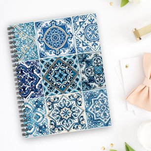Mediterranean Tiles, Portuguese, Azulejo, Majolica Planner