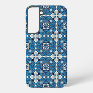 Mediterranean Tiles, Portuguese, Azulejo, Majolica Samsung Galaxy Case