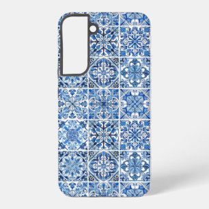 Mediterranean Tiles, Portuguese, Azulejo, Majolica Samsung Galaxy Case
