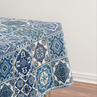 Mediterranean Tiles, Portuguese, Azulejo, Majolica Tablecloth