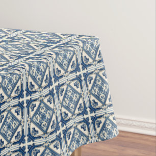 Mediterranean Tiles, Portuguese, Azulejo, Majolica Tablecloth