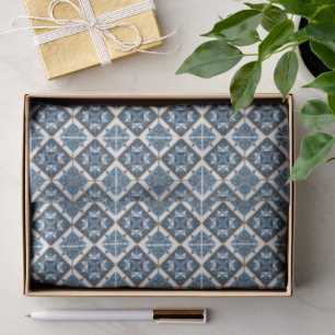 Mediterranean Tiles, Portuguese, Azulejo, Majolica Tissue Paper