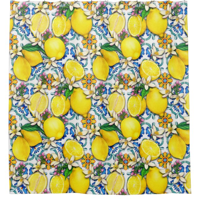 Mediterranean Traditional Pattern With Lemons (Front)