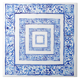 Mediterranean Tuscan Rustic Geometric  Tile