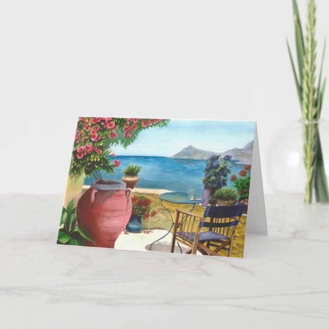 Mediterranean view Card (Front)
