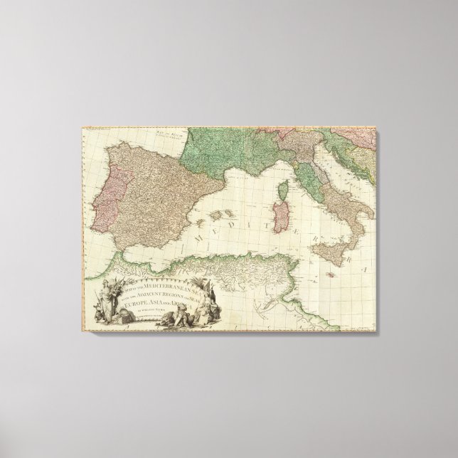 Mediterranean West Canvas Print (Front)