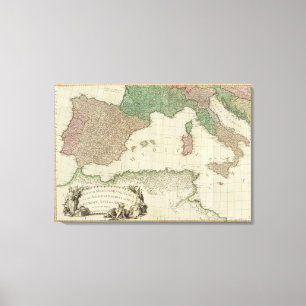 Mediterranean West Canvas Print