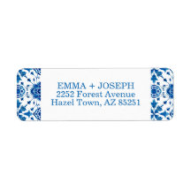 Méditerranée été moderne carreaux Mariage Adresse