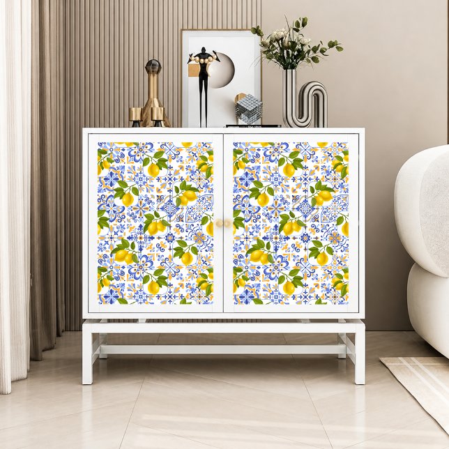 Mediterrenean Citrus Lemon pattern Tissue Paper (Creator Uploaded)