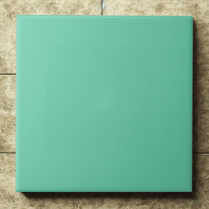 Medium Aquamarine #66cdaa Fresh Green Accent Tile