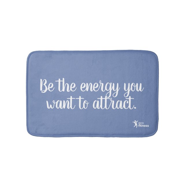 Medium Bath Mat | Eco Fitness Be The Energy Colour (Front)