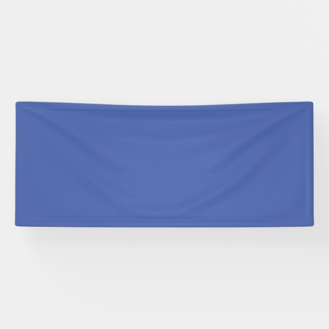 Medium Blue #445EAA, Faded Blue Vinyl Banner (Horizontal)
